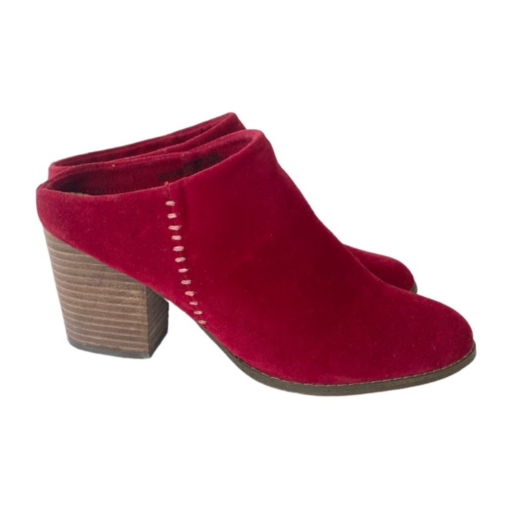 Arider Girl Red Heeled Ankle Boots